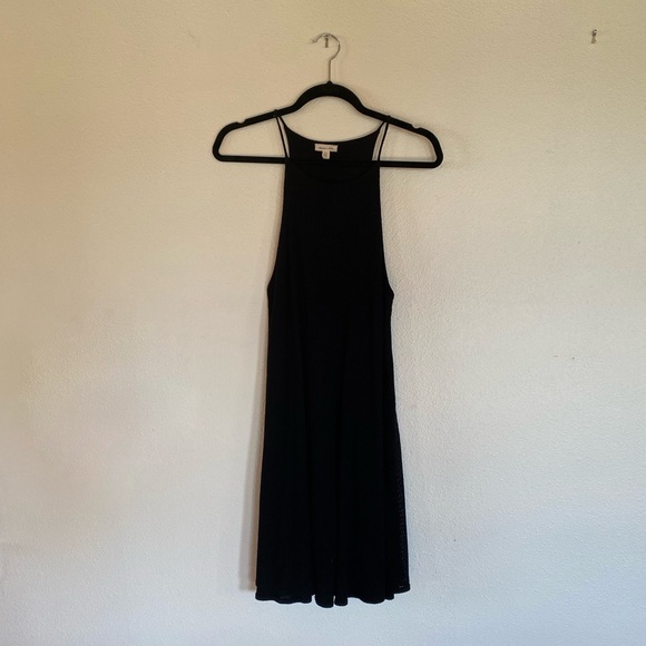 Urban Outfitters Silence + Noise Ribbed Black Swing Dress - Picture 2 of 4